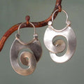 Retro Irregular Silver Earrings