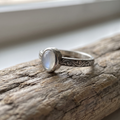 Sculptural Hammered Silver Ring