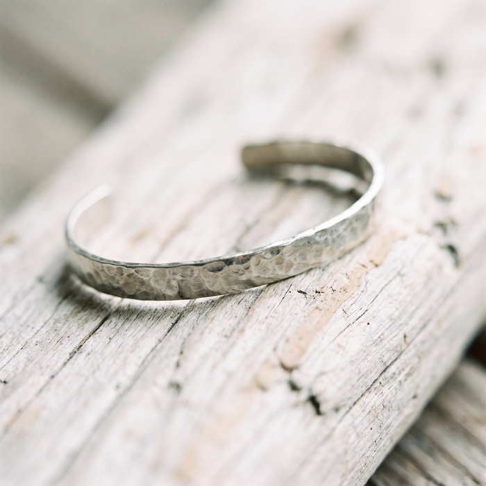 Vintage Twisted Silver Bangle
