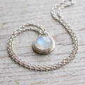 Halo Crystal Drop Necklace