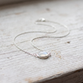 Moonstone Teardrop Pendant Necklace