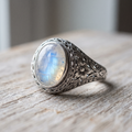 Halo Crystal Statement Ring