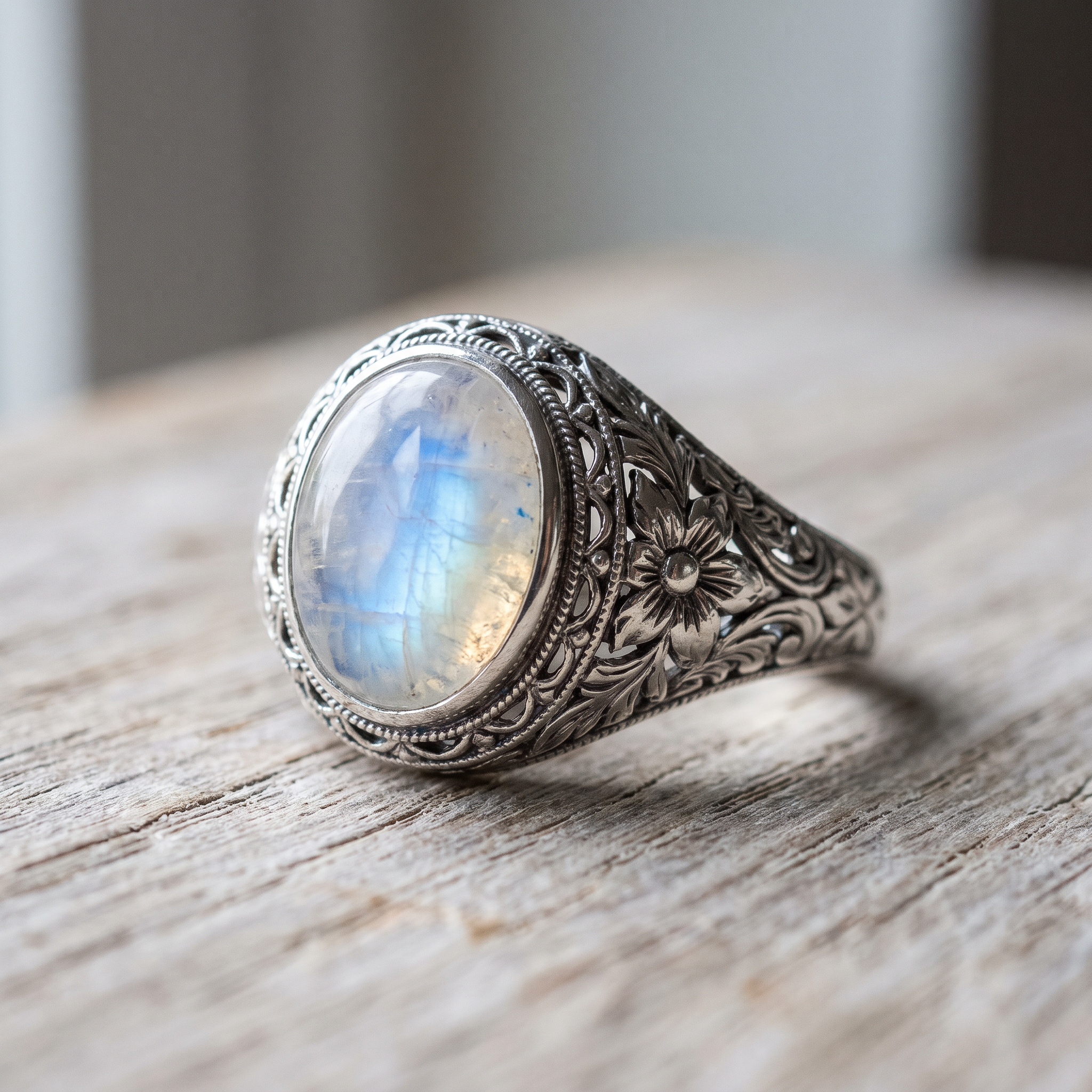 Halo Crystal Statement Ring