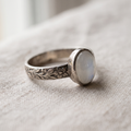 Vintage Silver Moonstone Ring