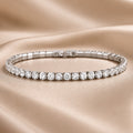 White Gold Crystal Tennis Bracelet