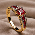 Heirloom Ruby Crown Ring