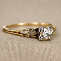 Dazzling Gold Crystal Ring